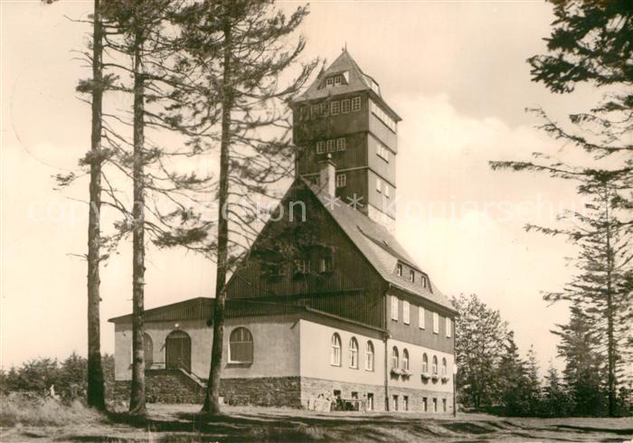Baerenstein Annaberg-Buchholz Berghaus auf dem Baerenstein Aussichtsturm