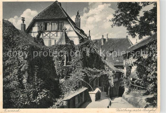 Eisenach Thueringen Wartburg erster Burghof