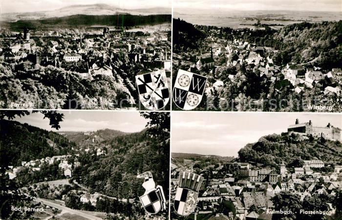 Bayreuth Wirsberg Bad Berneck Kulmbach Plassenburg Landschaftspanorama