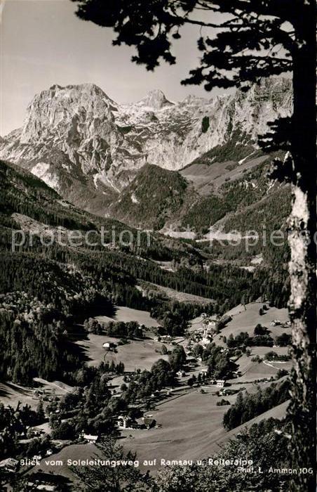 Ramsau Berchtesgaden Panorama Blick vom Soleleitungsweg Reiteralpe Berchtesgaden