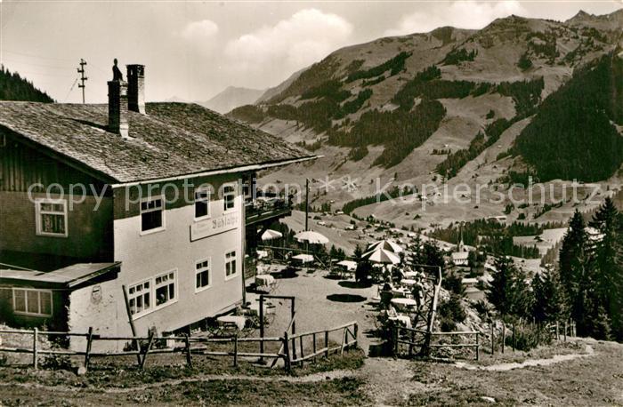Mittelberg Kleinwalsertal Blick von der Buehlalpe