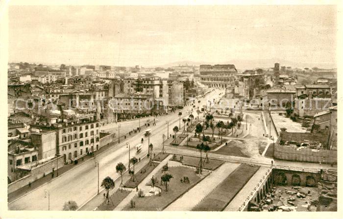 Roma Rom Via dell Impero vista dal Monumento Vittorio Emanuele II