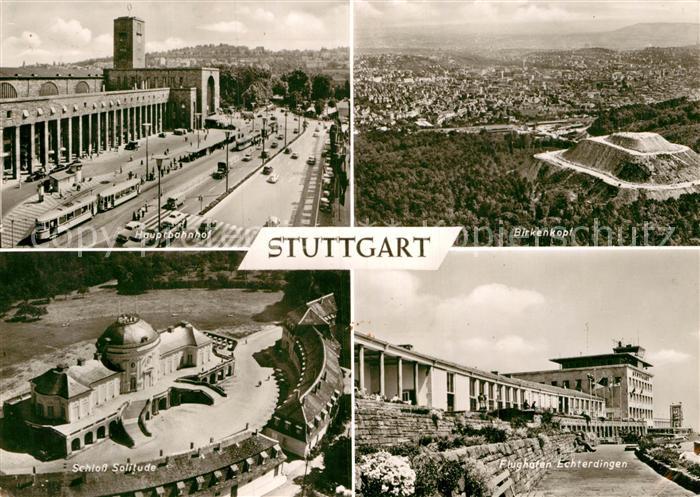 STUTTGART CITY Hauptbahnhof Schloss Solitude Birkenkopf Fliegeraufnahme Flughaf