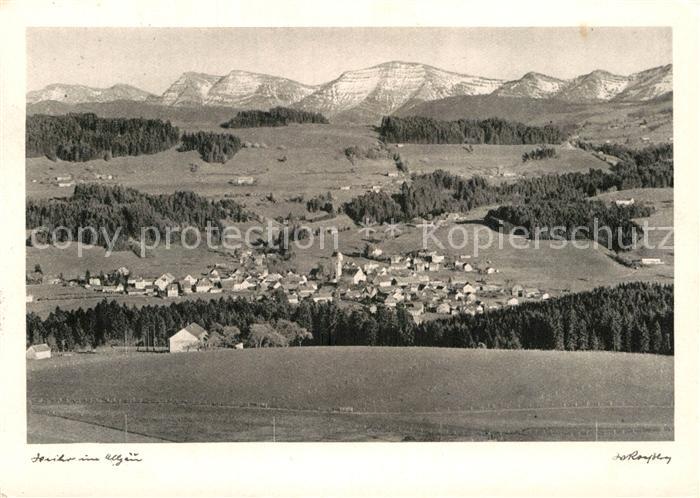 Weiler Allgaeu Panorama Alpen
