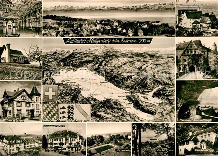 Heiligenberg Baden rund um den Bodensee Alpen aus der Vogelperspektive Schloss F