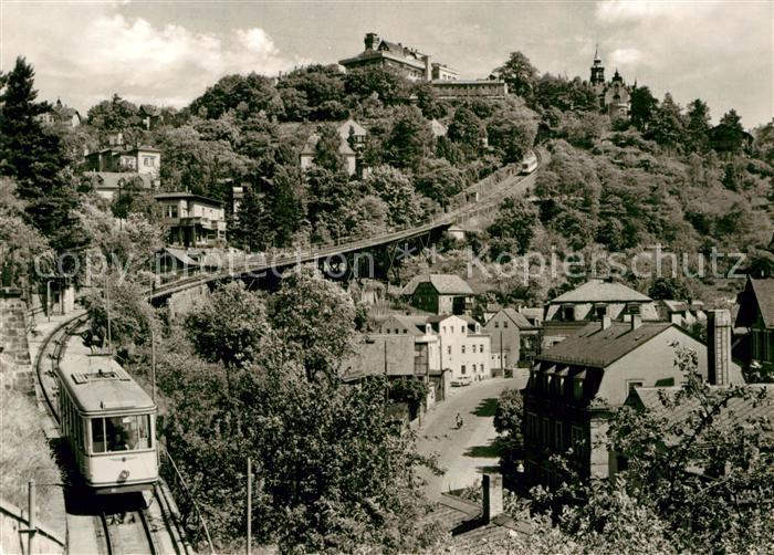Loschwitz Blick zum Luisenhof Hotel Restaurant Drahtseilbahn