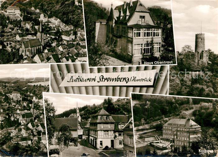 Stromberg Hunsrueck Teilansichten Luftkurort Haus Obentraut Burgruine Kurhaus