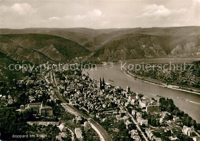 Boppard Rhein Fliegeraufnahme