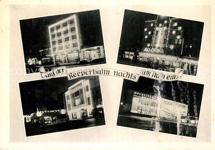 Hamburg Reeperbahn nachts um halb eins