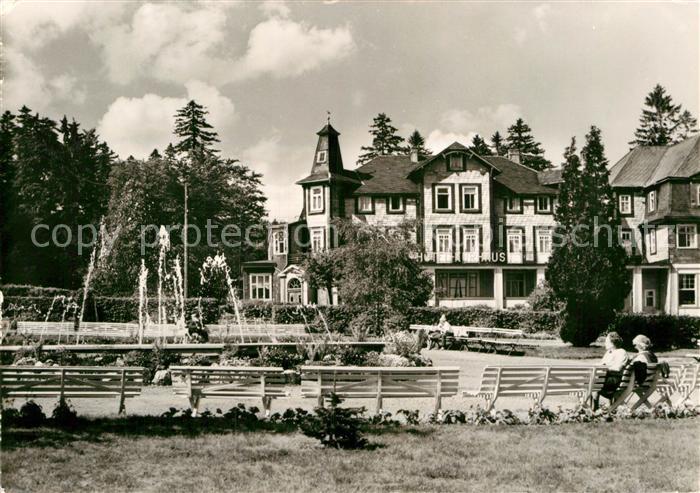 Masserberg Kurhaus Springbrunnen