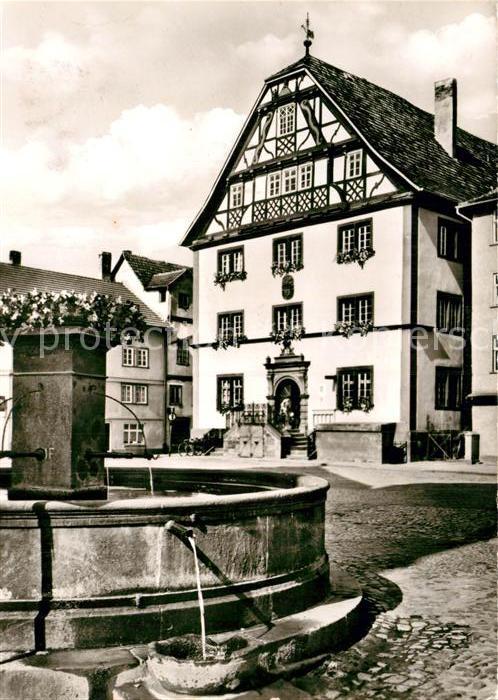 Rotenburg Fulda Rathaus mit Kump Brunnen