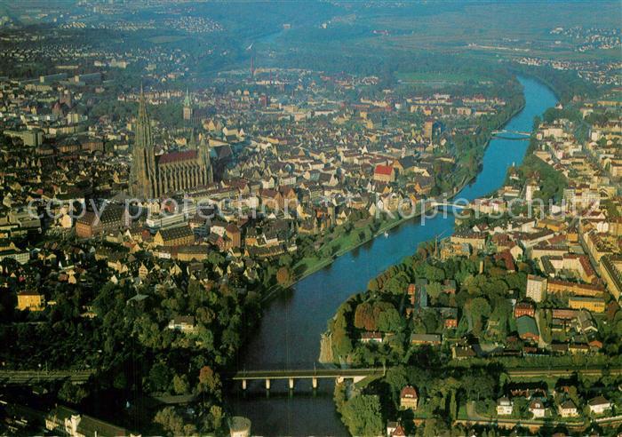 Ulm Donau Fliegeraufnahme