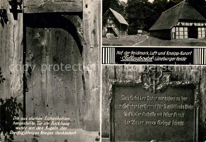 Fallingbostel Erinnerungsstaette des Bauernturms der Heidmark Niedersachsenhaus