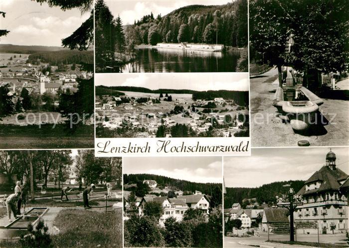 Lenzkirch Hochschwarzwald BW Teilansichten Kurort im Schwarzwald Minigolf Rathau