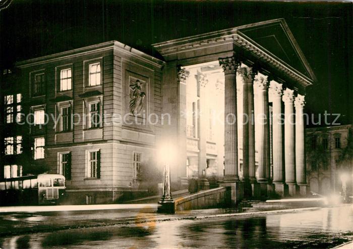 Meiningen Thueringen Meininger Theater Nachtaufnahme