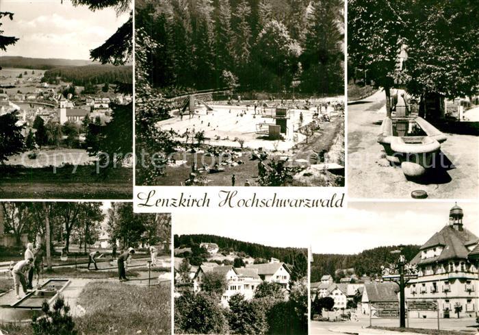 Lenzkirch Hochschwarzwald BW Kurort im Schwarzwald Freibad Brunnen Minigolf Rath
