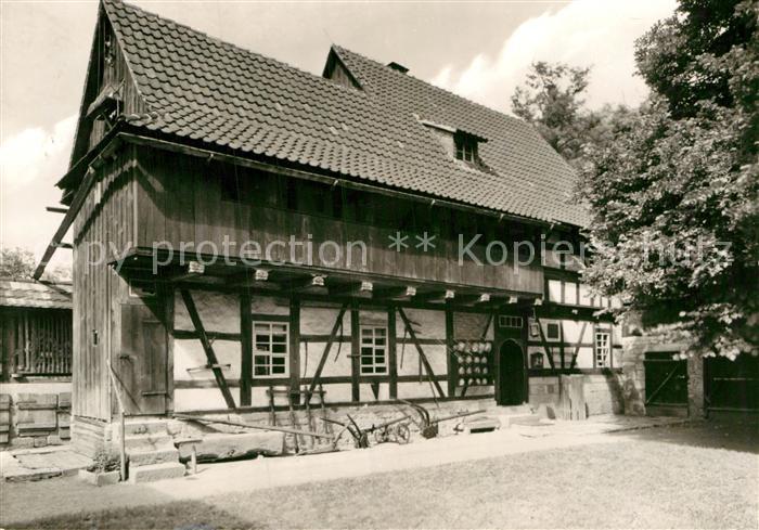 Rudolstadt Volkskundemuseum Thueringer Bauernhaeuser Unterhaseler Haus 17. Jhdt.