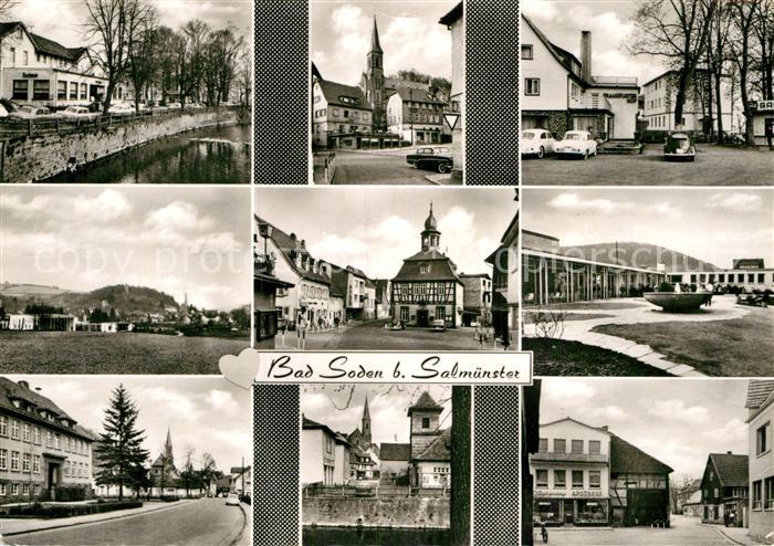 Bad Soden-Salmuenster Teilansichten Strassenpartie Altstadt Marktplatz Rathaus K