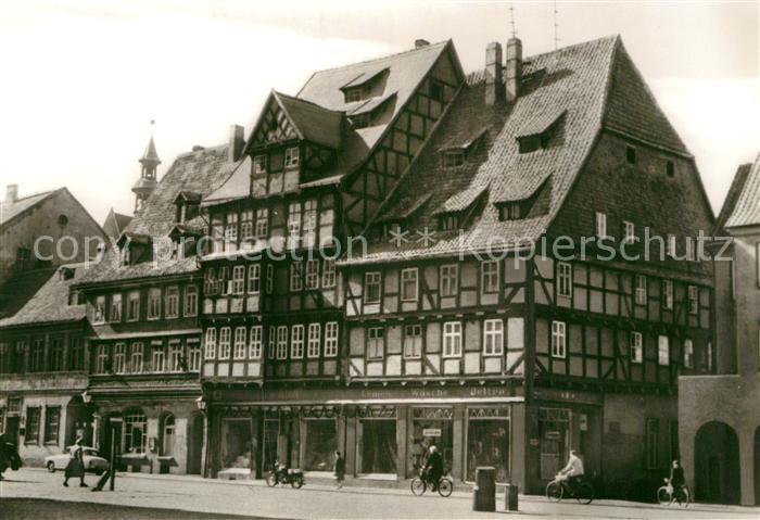 Quedlinburg Harz Fachwerkhaeuser aus dem 17. Jhdt.