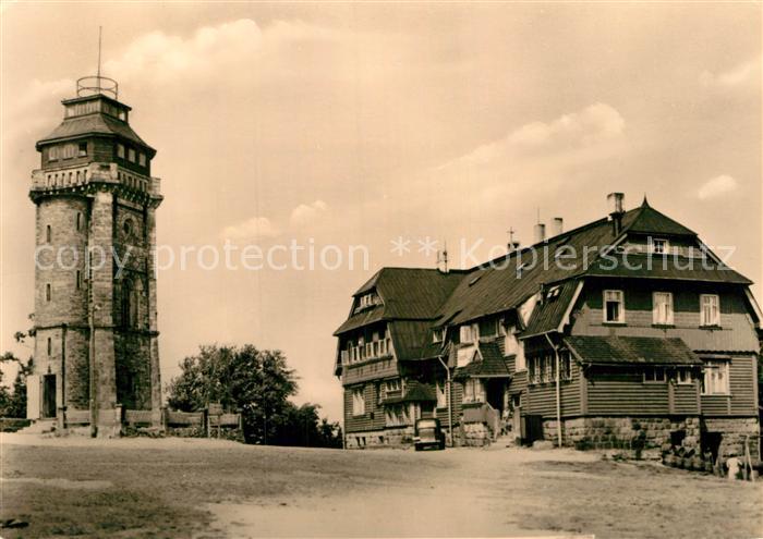 Auersberg Wildenthal Turm und Berghaus