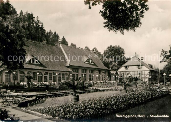 Wernigerode Harz Storchmuehle Restaurant Terrasse