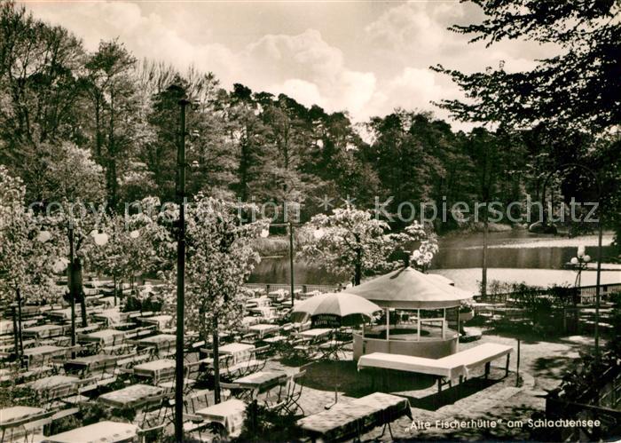Schlachtensee STEGLITZ-ZEHLENDORF BERLIN Alte Fischerhuette Gaststaette Terrasse