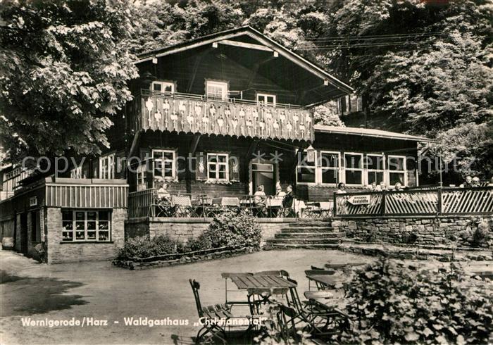 Wernigerode Harz Waldgasthaus Christianental Terrasse