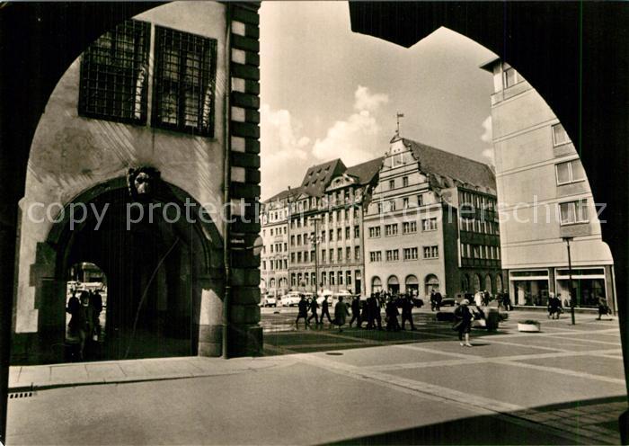 LEIPZIG Sachsen Markt Blick zur Alten Waage Messestadt