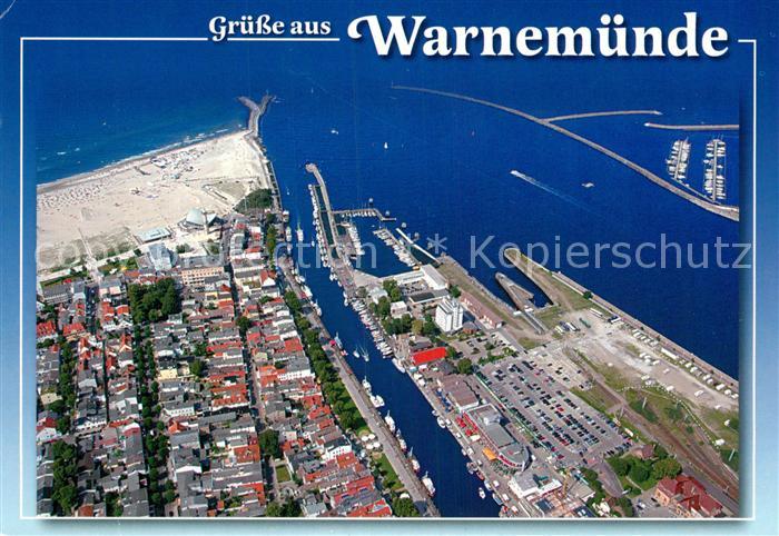 Warnemuende Ostseebad Fliegeraufnahme
