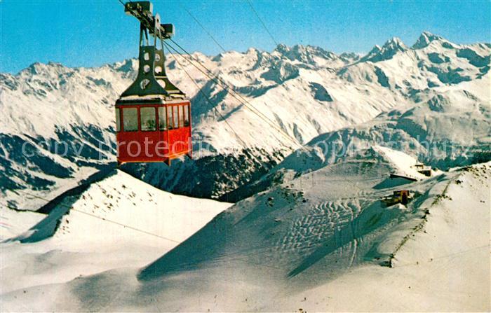 Seilbahn Weissfluhgipfel Davos-Parsenn Silvrettagruppe