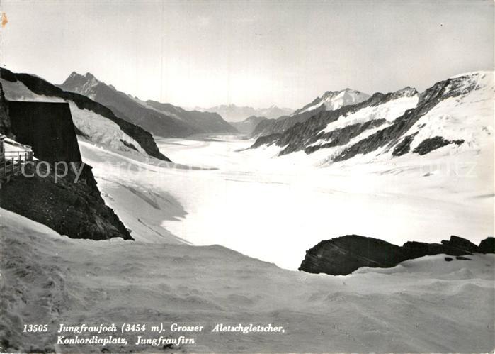 Gletscher Grosser Aletschgletscher Jungfraujoch K