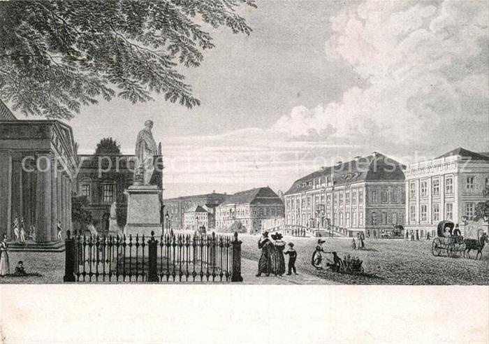 Kuenstlerkarte Gaertner Berlin Koenigliches Palais um 1830