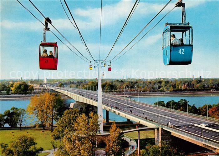 Seilbahn Koeln am Rhein Zoobruecke