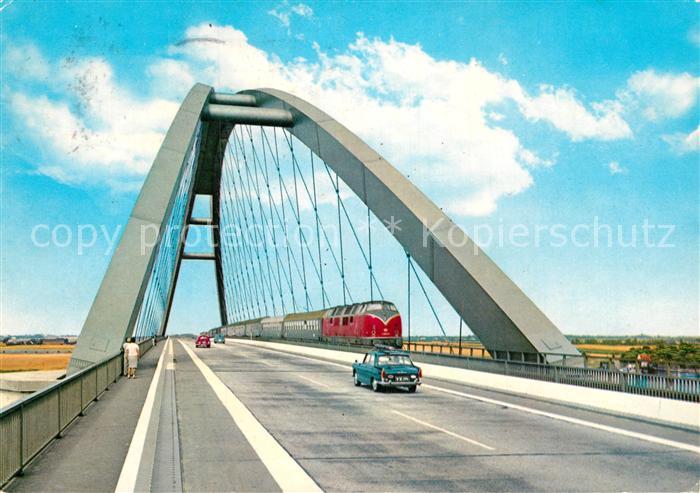 Bruecken Bridges Ponts Fehmarnsund-Bruecke Eisenbahn