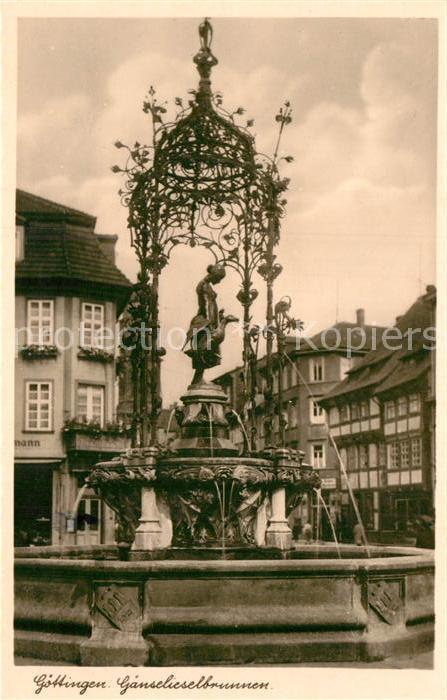 Goettingen Niedersachsen Gaenselieselbrunnen
