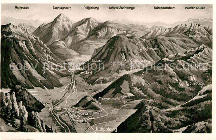 Ruhpolding Panoramakarte