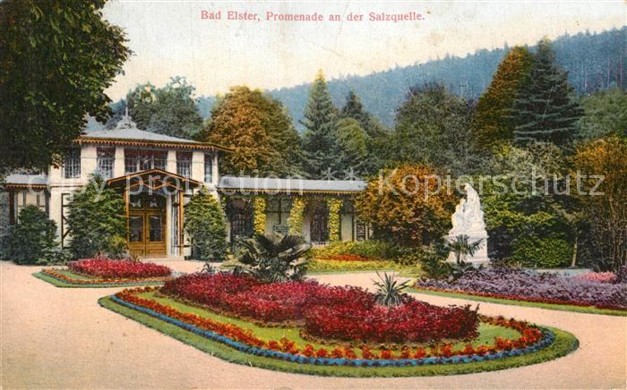 Bad Elster Promenade an der Salzquelle