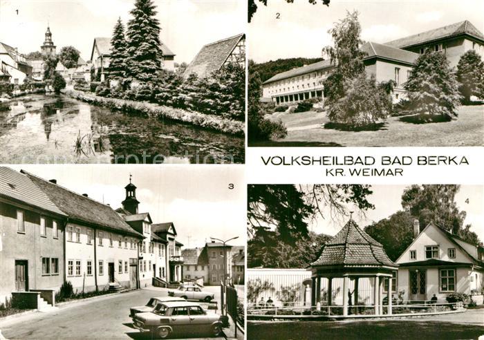 Bad Berka Klein Venedig Klin Sanatorium Marktplatz Goethebrunnen