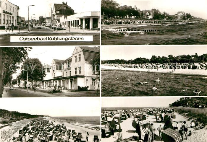 Kuehlungsborn Ostseebad Hauptstrasse Strandpartien