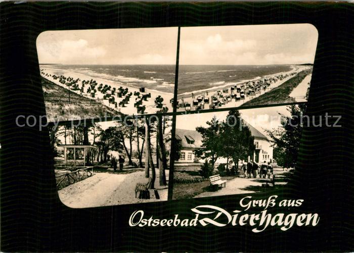 Dierhagen Ostseebad Strandpartien Promenade