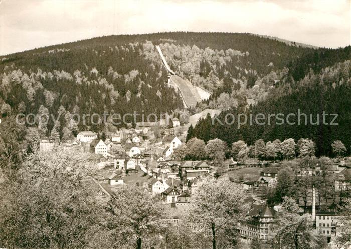 Klingenthal Vogtland Blick zur Grossen Aschbergschanze