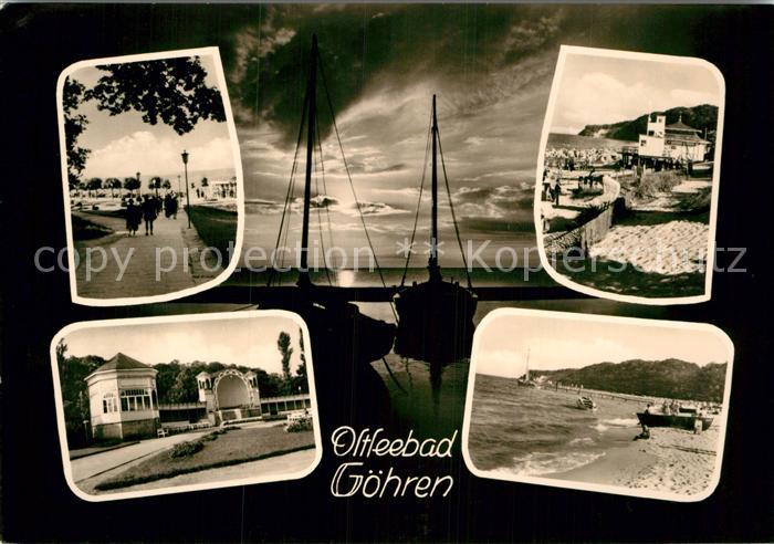 Goehren Ruegen Strandweg Promenade Musikpavillon Strand