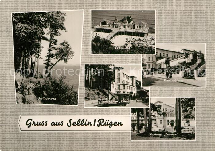 Sellin Ruegen Steiluferweg Seebruecke Ferienheim Einhalt Freilichtbuehne Kurhaus