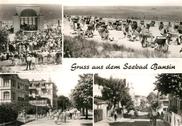 Bansin Ostseebad Kurkonzert Strand Ortsmotive