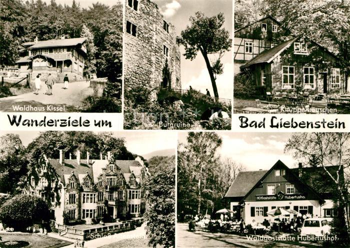 Bad Liebenstein Waldhaus Kissel Burgruine Knuppelhaeuschen Schloss Altenstein Wa