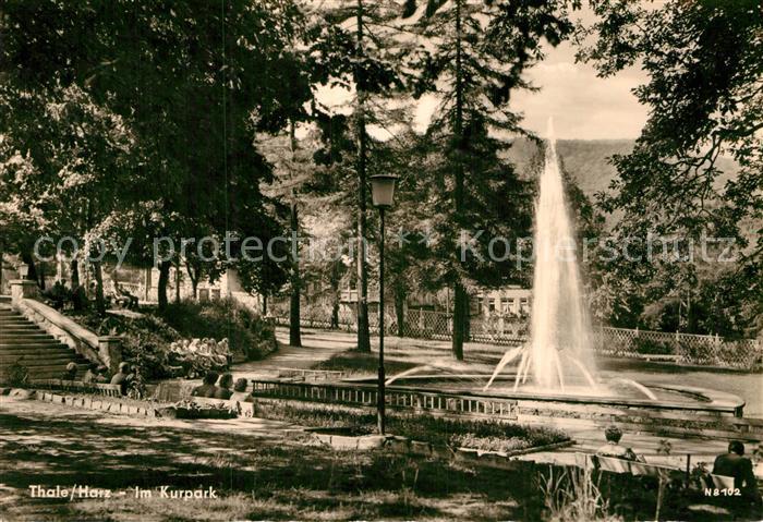 Thale Harz Im Kurpark Fontaene