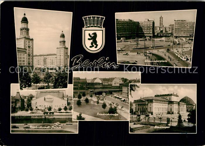 BERLIN  CITY Frankfurter Tor Alexanderplatz Friedrichstadt Palast Friedrichstras