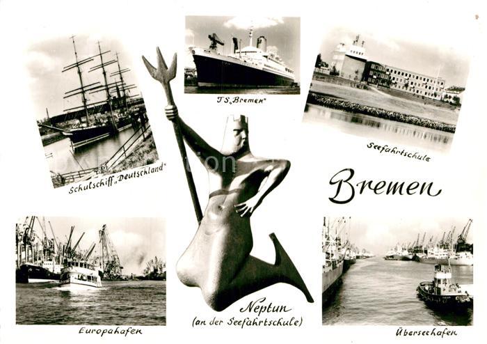 BREMEN  CITY Schulschiff Deutschland TS Bremen Seefahrtschule Europahafen Neptun