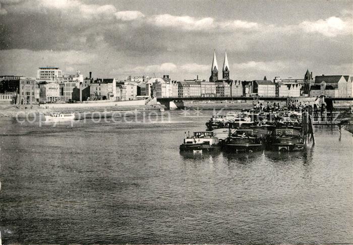 BREMEN  CITY Weserpartie an der Buergermeister Smidt Bruecke