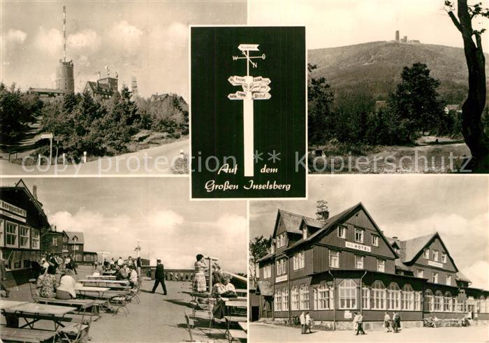 Grosser Inselsberg Sendeanlagen HO Hotel Terrasse